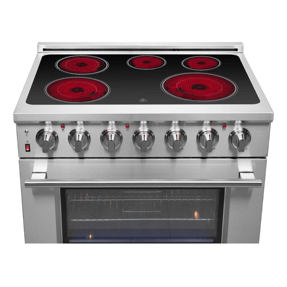 Forno 36 IN ELECTRIC RANGE 5 ELEMENTS 9500W 5.36 CU. FT. TRUE CONVECTION TELESCOPIC RA