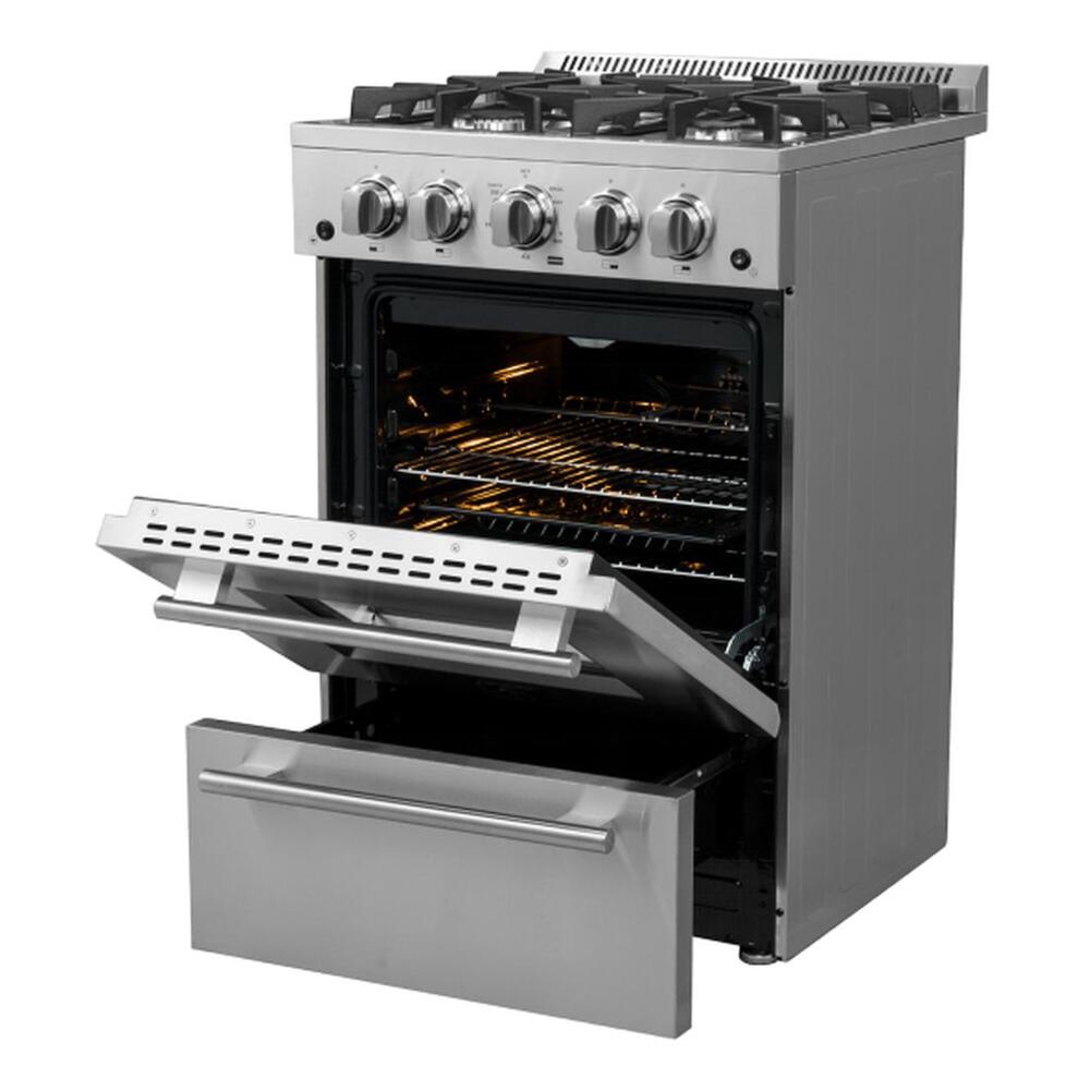 Forno 24 IN FREESTANDING GAS RANGE 4 SEALED BURNERS 38000 BTU 2.3 CU. FT CONVECTION OV
