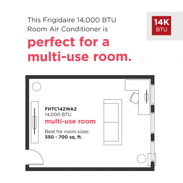 Friedrich 14,000 BTU Wall Room Air Conditioner 208/230 V