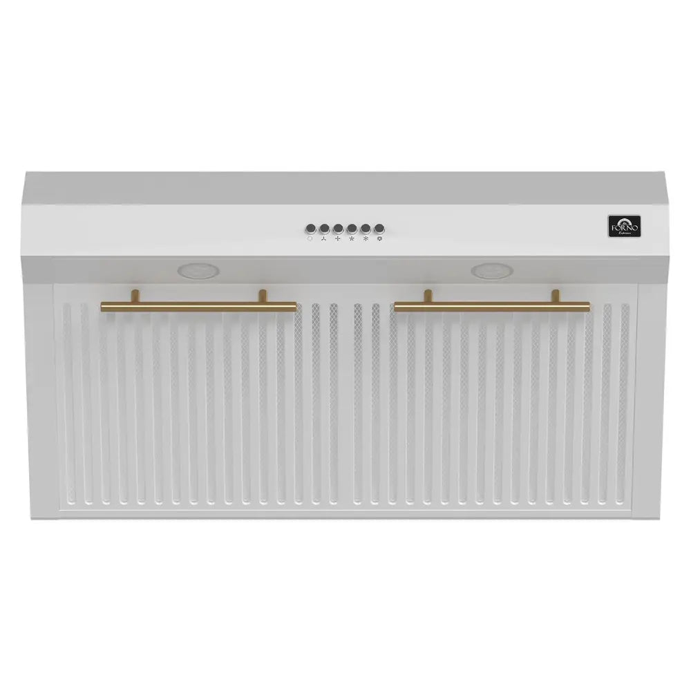 Forno 30 IN UNDER CABINET RANGE HOOD 600 CFM LED LIGHTING DISHWASHERSAFE BAFFLE FILTER