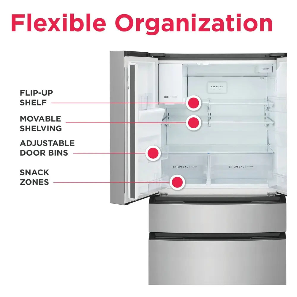 Frigidaire 26 Cu. Ft. Standard-Depth 4-Door French Door Refrigerator