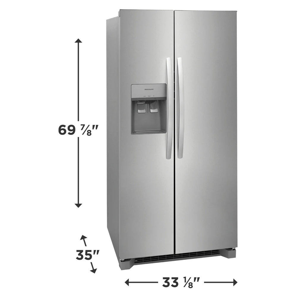 Frigidaire 22 Cu. Ft. 33" Standard Depth Side by Side Refrigerator