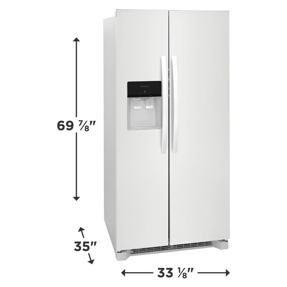 Frigidaire 22 Cu. Ft. 33" Standard Depth Side by Side Refrigerator