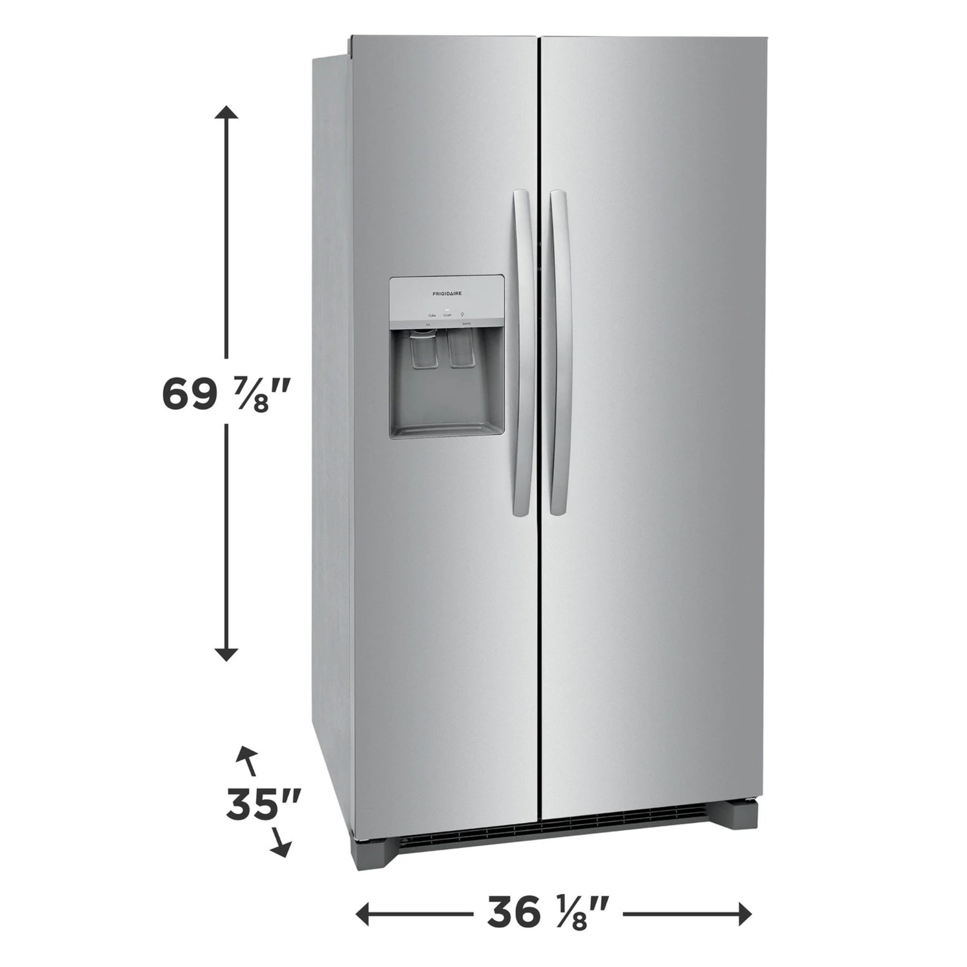Frigidaire 26 Cu. Ft. 36" Standard Depth Side by Side Refrigerator
