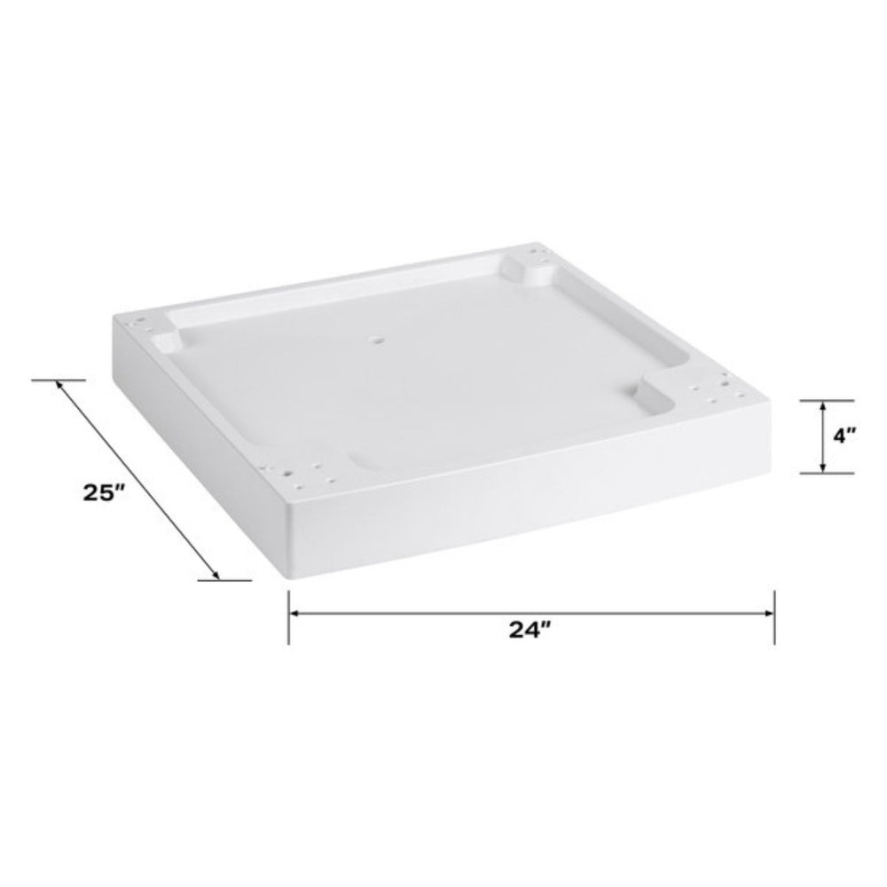 GE 4" ADA riser and drip pan 24" wide frontload washers and dryers