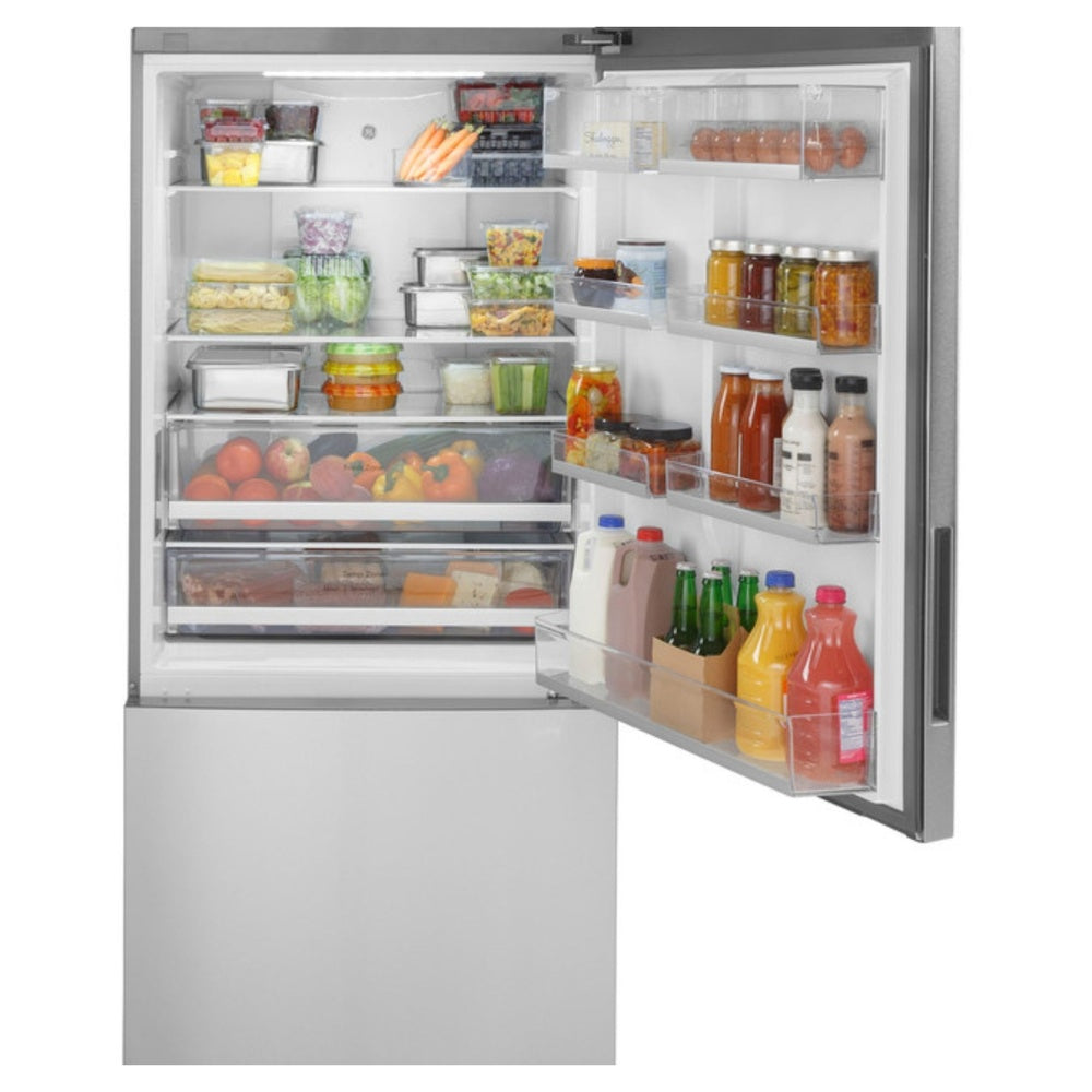 GE GE® ENERGY STAR® 17.7 Cu. Ft. Counter-Depth Bottom-Freezer Refrigerator