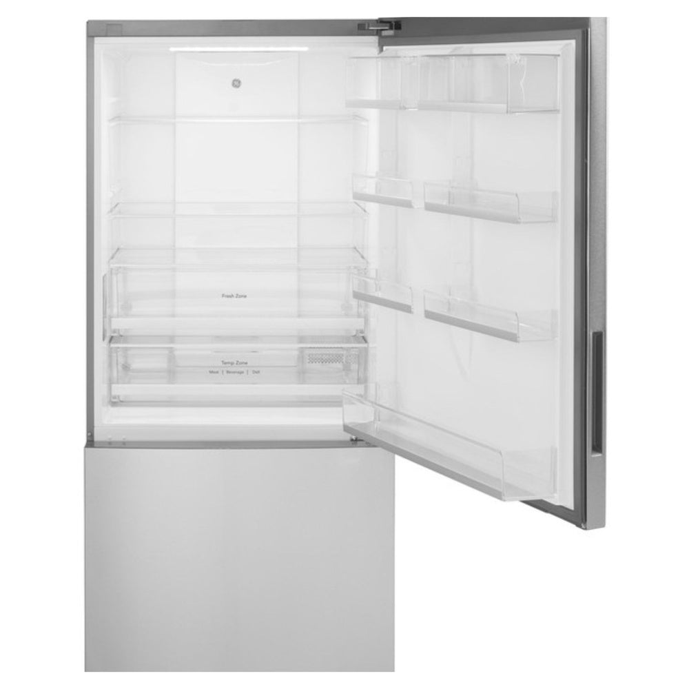 GE GE® ENERGY STAR® 17.7 Cu. Ft. Counter-Depth Bottom-Freezer Refrigerator