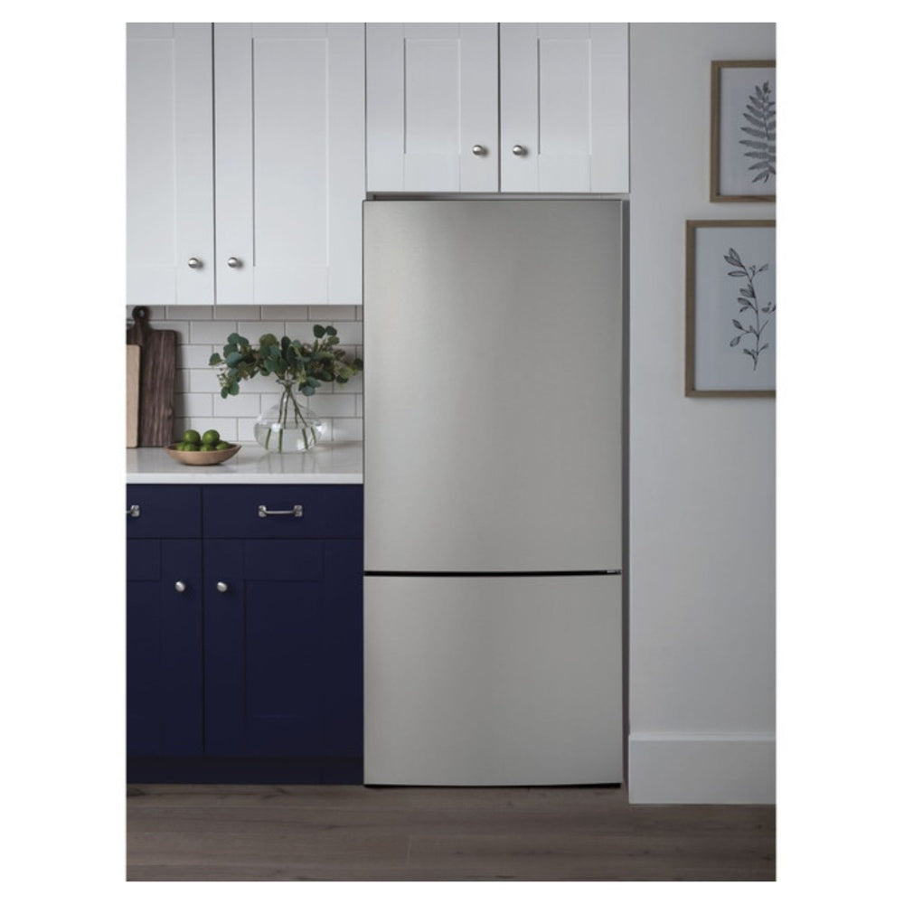 GE GE® ENERGY STAR® 17.7 Cu. Ft. Counter-Depth Bottom-Freezer Refrigerator