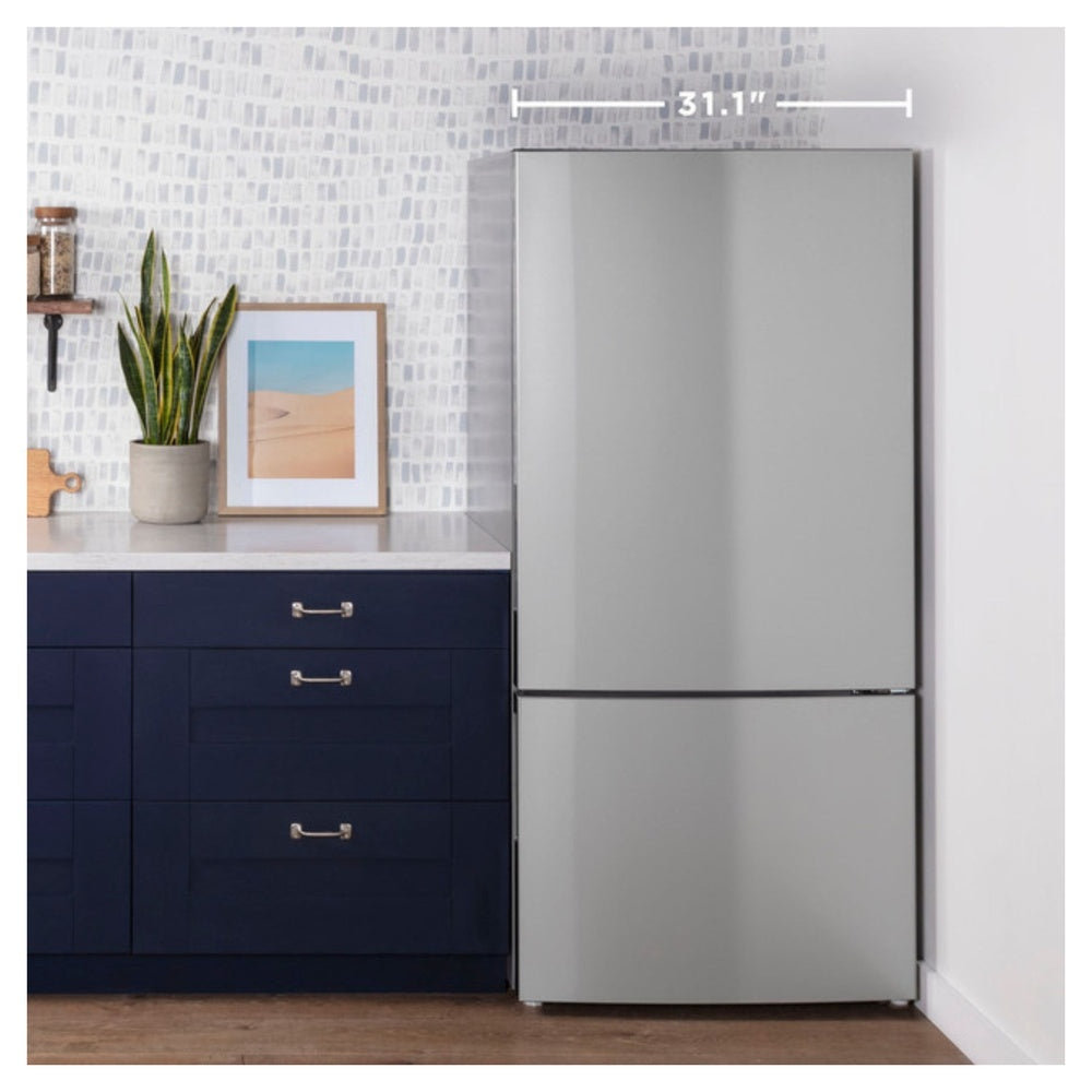 GE GE® ENERGY STAR® 17.7 Cu. Ft. Counter-Depth Bottom-Freezer Refrigerator