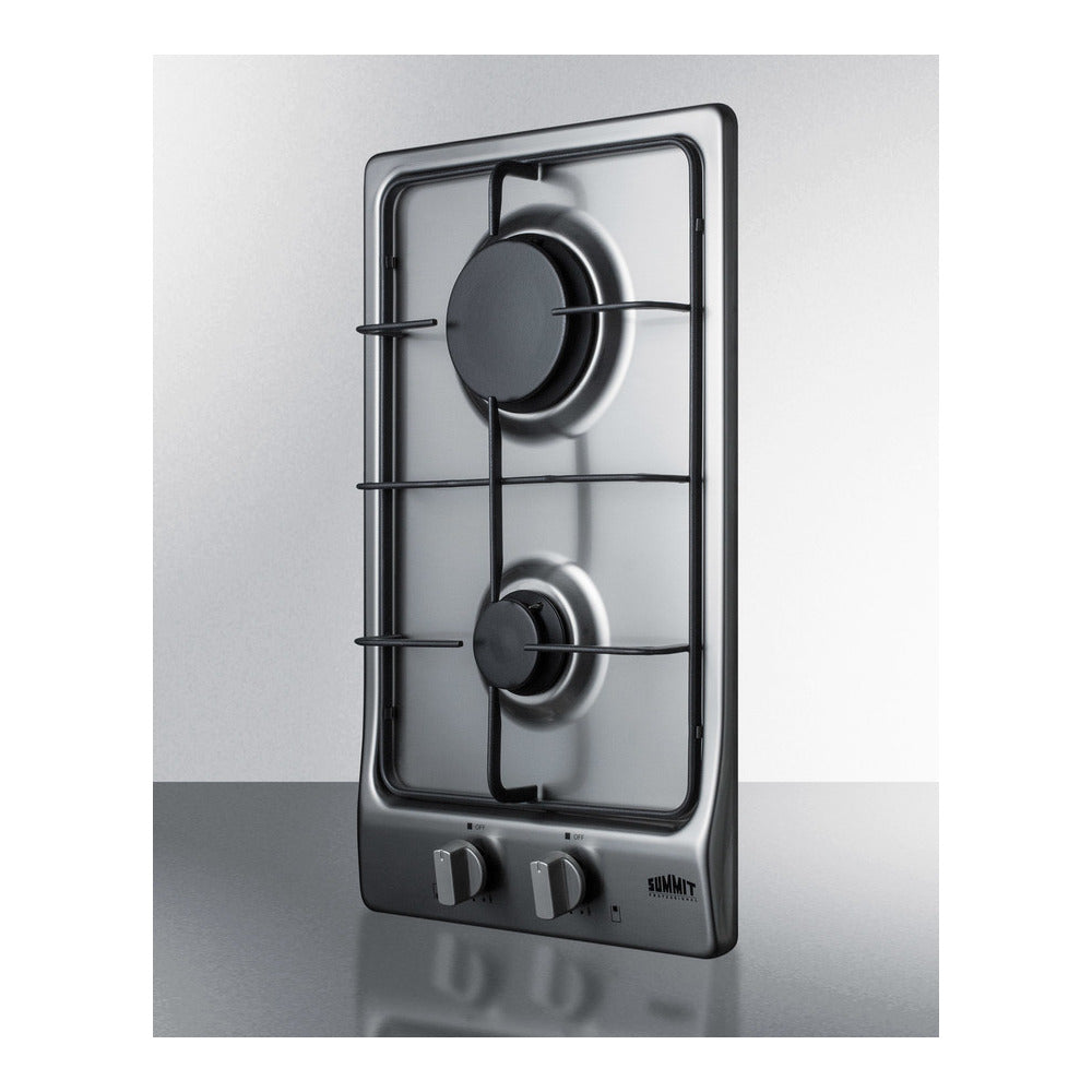 Summit 12" Wide 2-burner Gas Cooktop