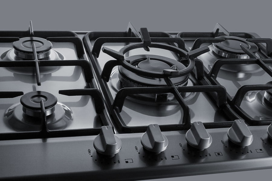 Summit 30" Wide 5-burner Gas Cooktop