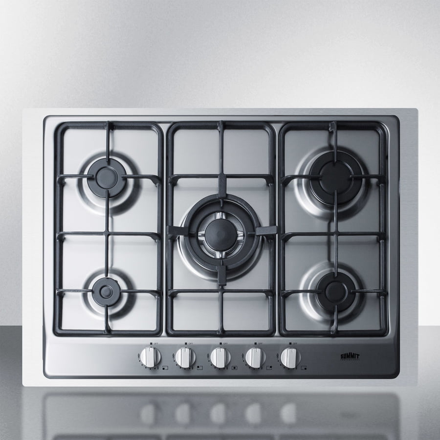Summit 30" Wide 5-burner Gas Cooktop