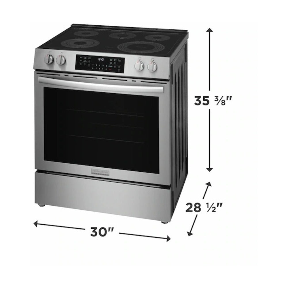 Frigidaire Gallery 30" Front Control Electric Range with Total Convection