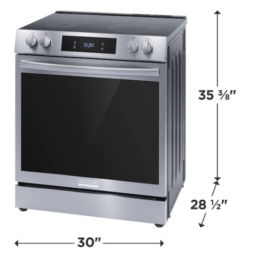 Frigidaire Gallery 30" Front Control Electric Range with Total Convection