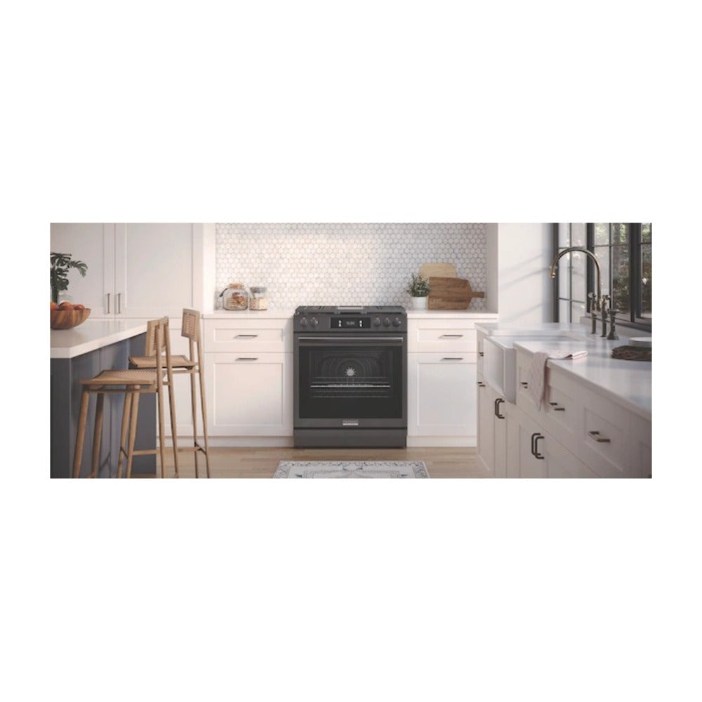 Frigidaire Gallery 30" Front Control Gas Range with Total Convection