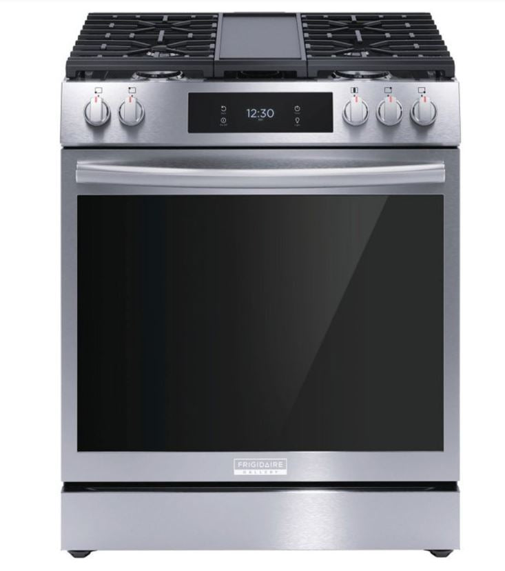 Frigidaire Gallery 30" Front Control Gas Range with Total Convection
