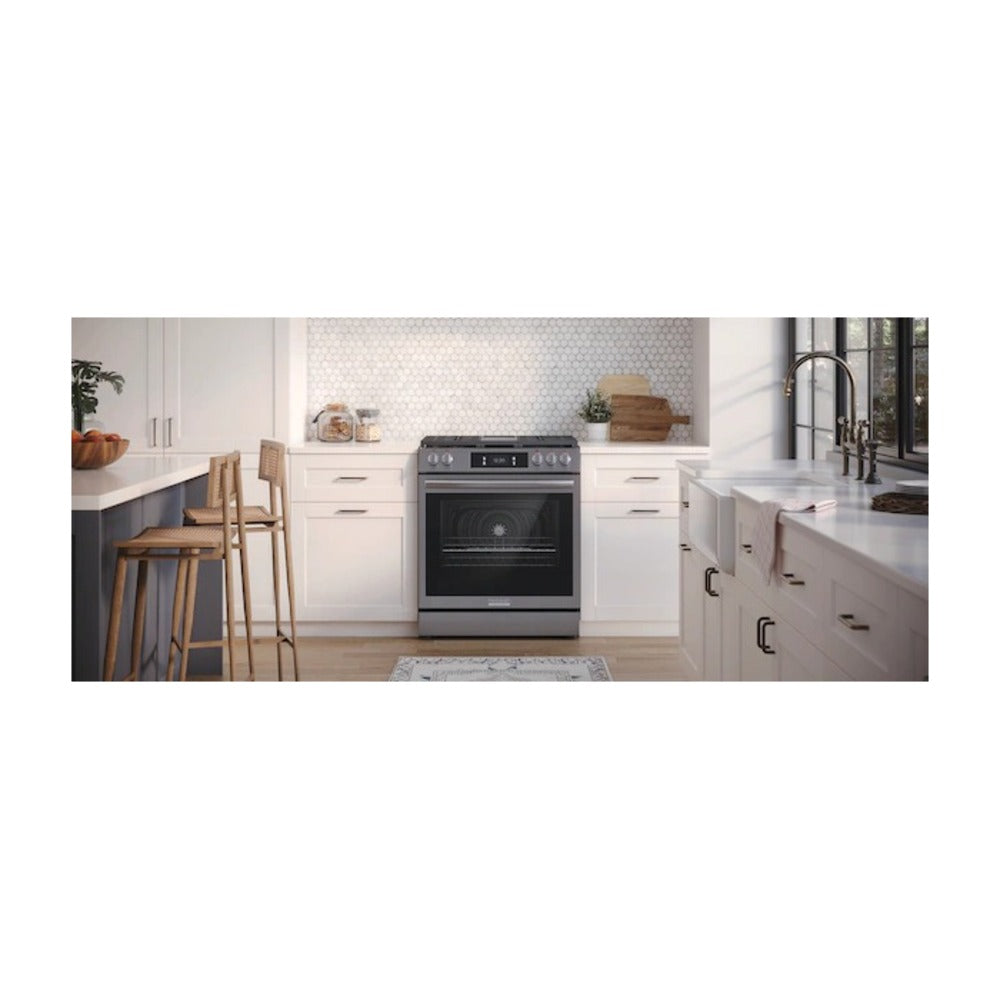 Frigidaire Gallery 30" Front Control Gas Range with Total Convection