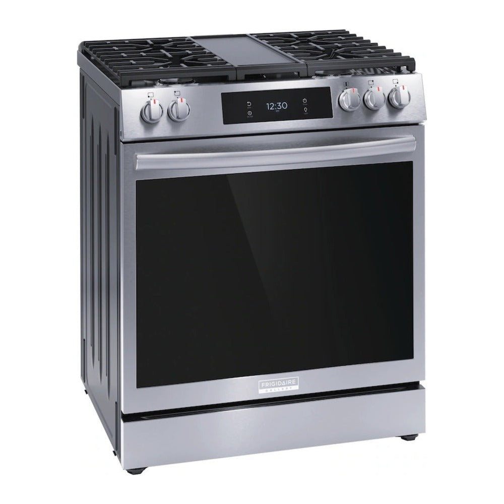 Frigidaire Gallery 30" Front Control Gas Range with Total Convection