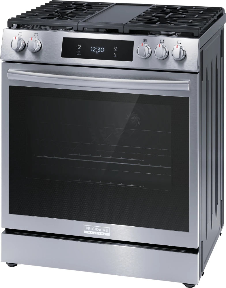 Frigidaire Gallery 30" Front Control Gas Range with Total Convection