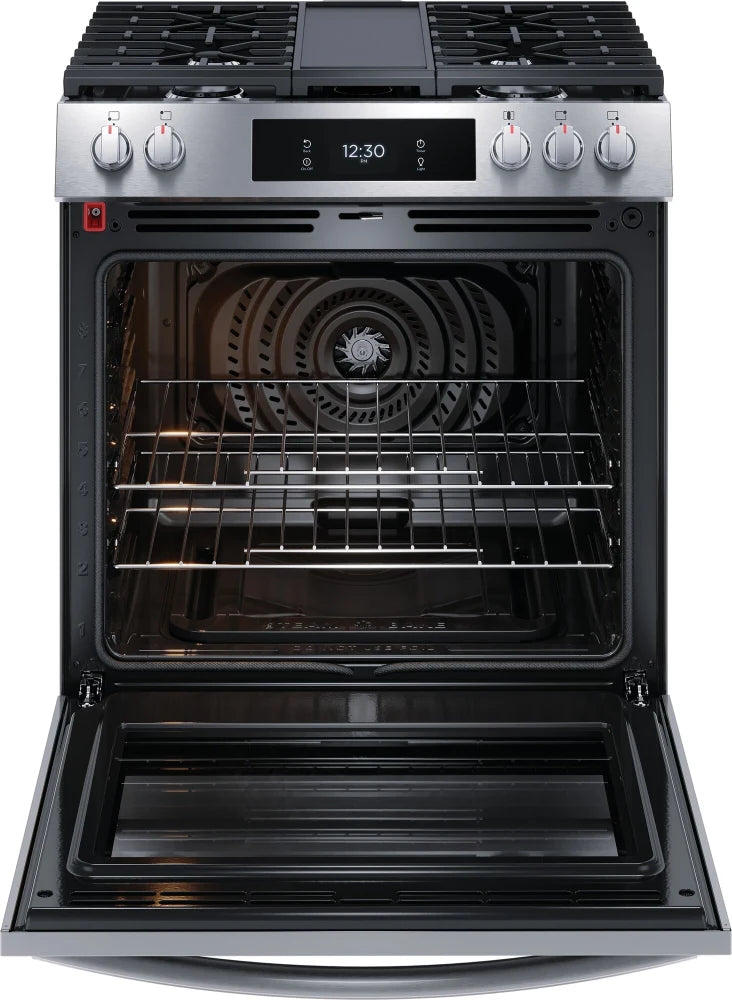 Frigidaire Gallery 30" Front Control Gas Range with Total Convection