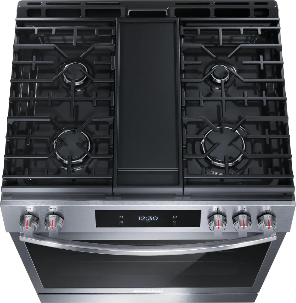 Frigidaire Gallery 30" Front Control Gas Range with Total Convection