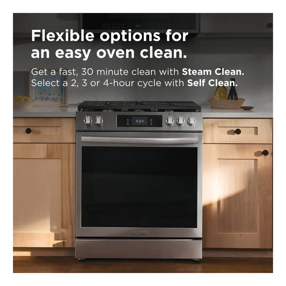 Frigidaire Gallery 30" Front Control Gas Range with Stone-Baked Pizza