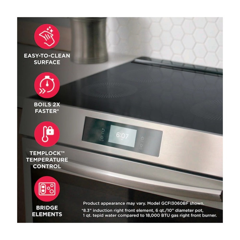 Frigidaire Gallery 30" Front Control Induction Range with Total Convection