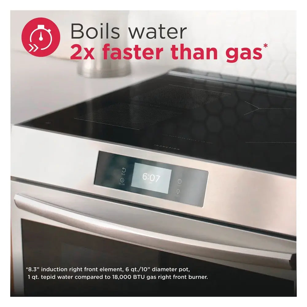 Frigidaire Gallery 30" Front Control Induction Range with Stone-Baked Pizza