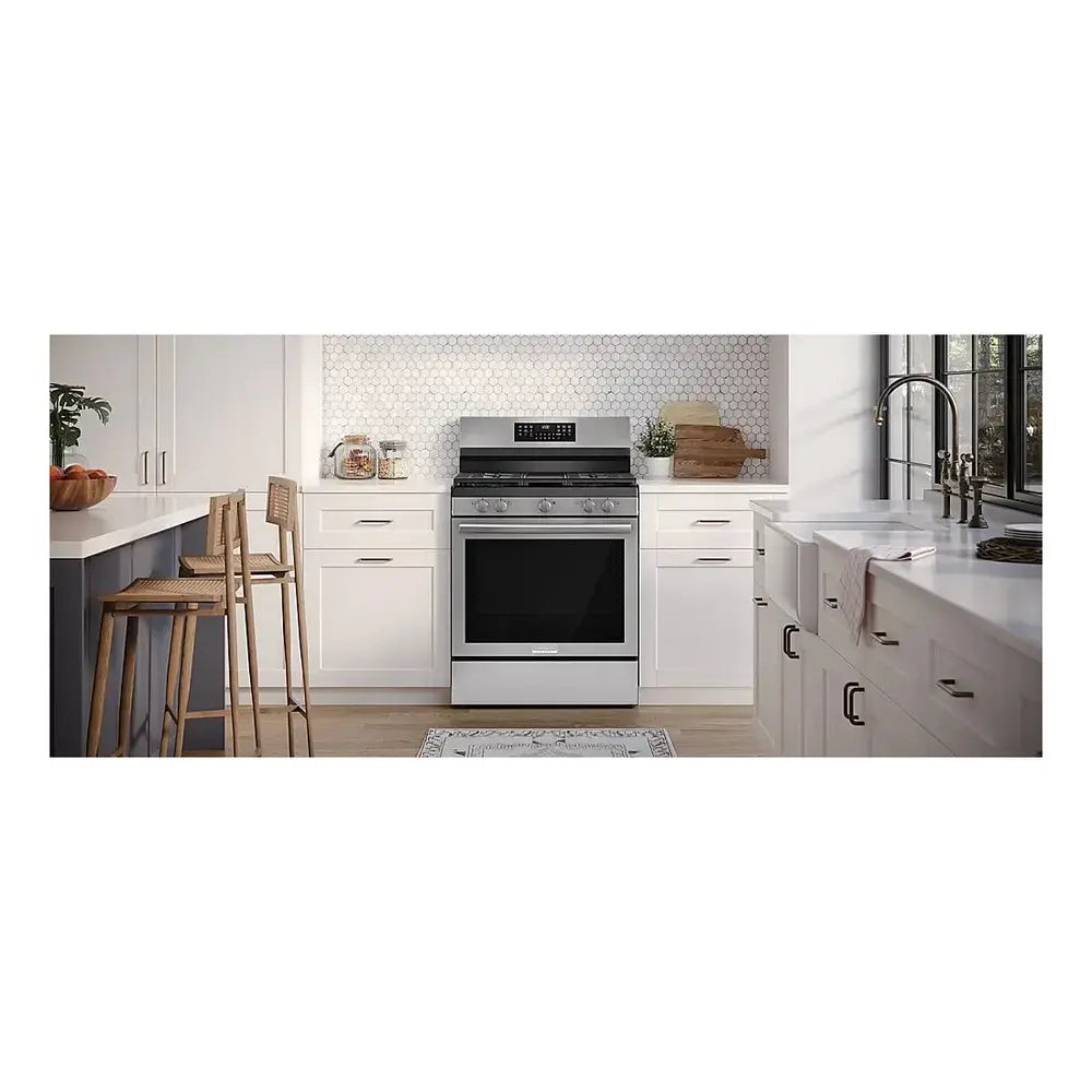 Frigidaire Gallery 30" Rear Control Gas Range with Total Convection