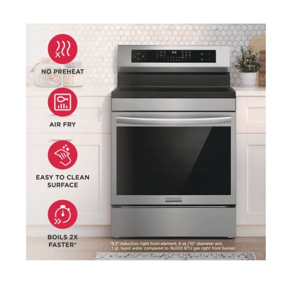 Frigidaire Gallery 30" Freestanding Induction Range with Total Convection