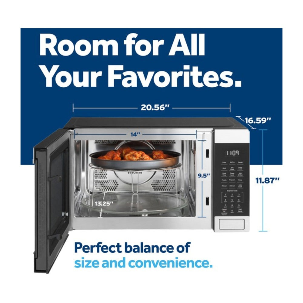 GE GE® 1.0 Cu. Ft. Capacity Countertop Convection Microwave Oven with Air Fry