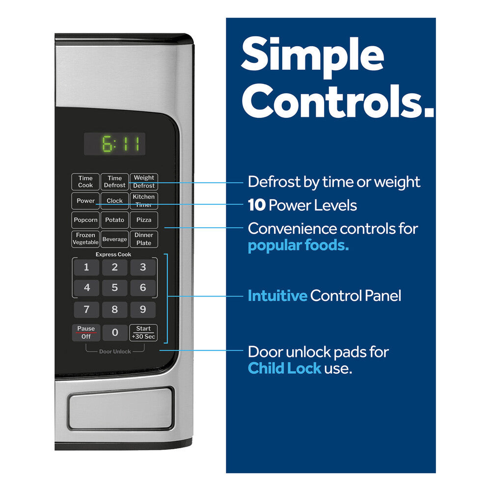 GE GE® 1.1 Cu. Ft. Capacity Countertop Microwave Oven