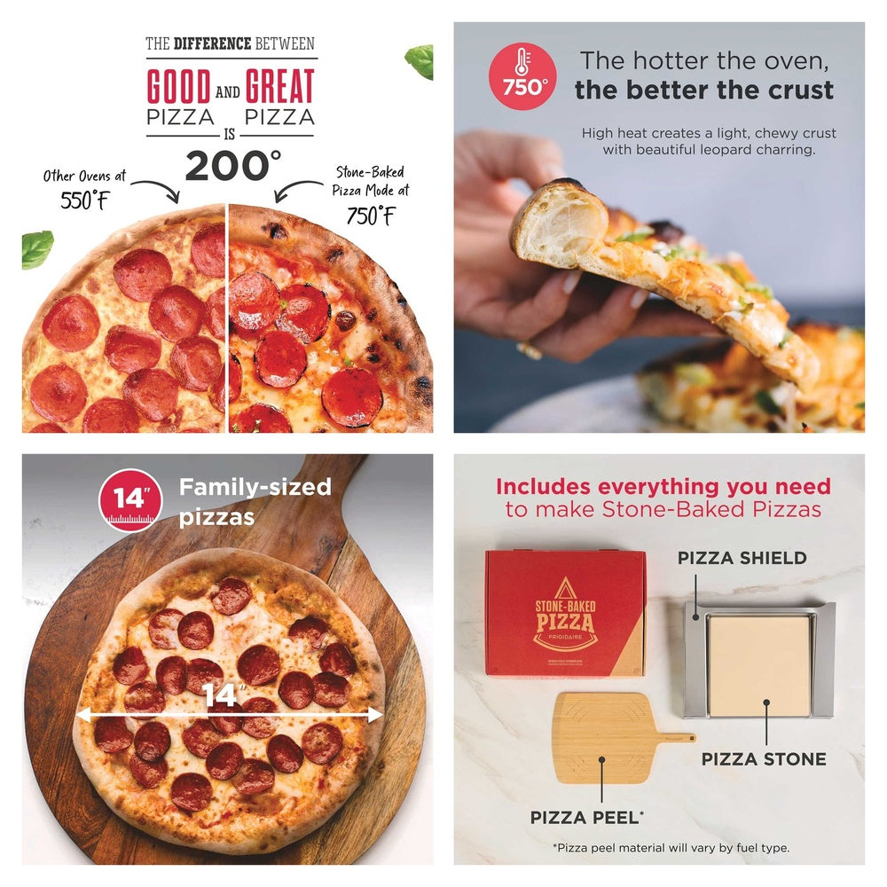 Frigidaire Gallery 30" Double Electric Wall Oven with Stone-Baked Pizza