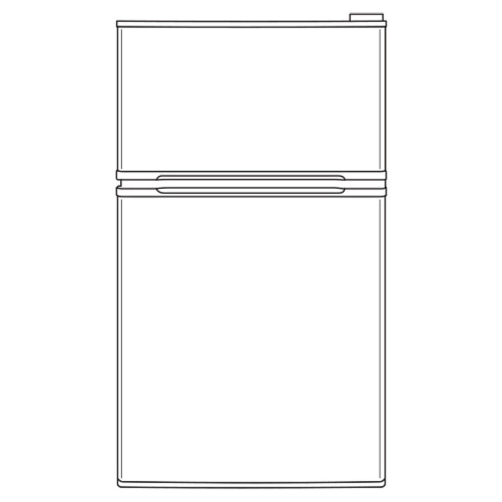 GE GE® ENERGY STAR® Double-Door Compact Refrigerator