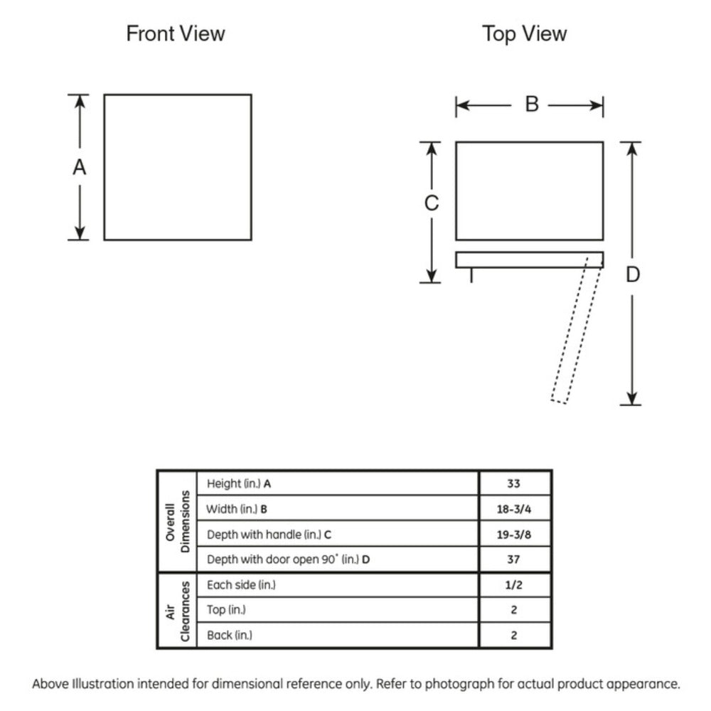 GE GE® ENERGY STAR® Double-Door Compact Refrigerator
