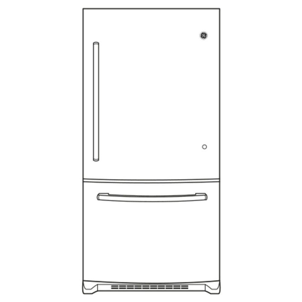 GE GE® ENERGY STAR® 21.0 Cu. Ft. Bottom-Freezer Refrigerator