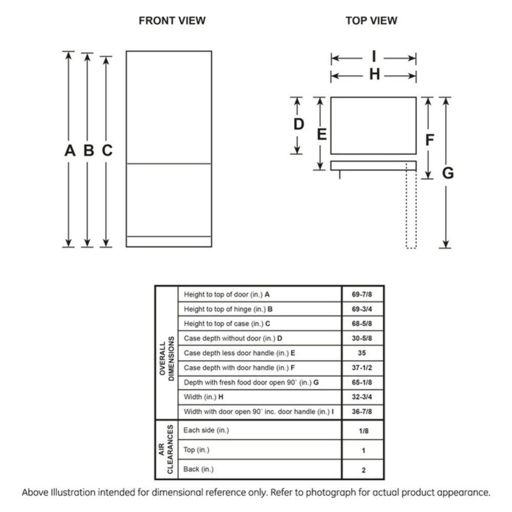 GE GE® ENERGY STAR® 24.8 Cu. Ft. Bottom-Freezer Drawer Refrigerator