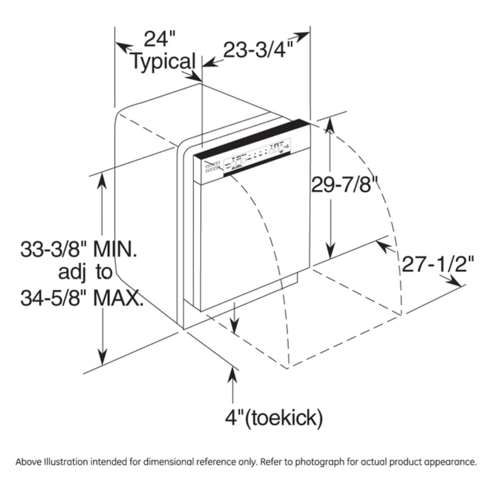 GE GE® ENERGY STAR® Dishwasher with Front Controls with Power Cord