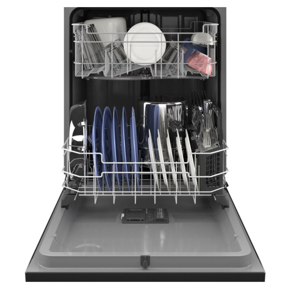 GE GE® ENERGY STAR® Front Control with Plastic Interior Dishwasher with Sanitize Cy