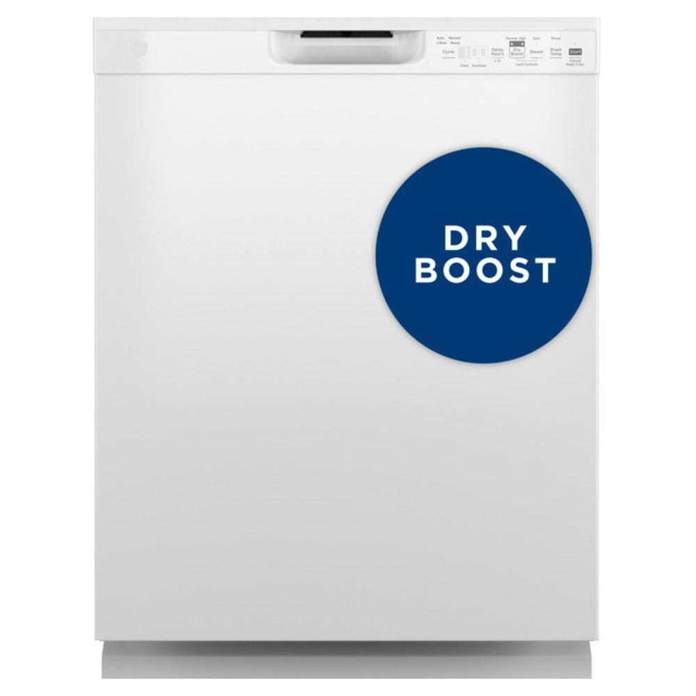 GE GE® ENERGY STAR® Front Control with Plastic Interior Dishwasher with Sanitize Cy