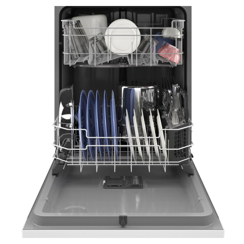 GE GE® ENERGY STAR® Front Control with Plastic Interior Dishwasher with Sanitize Cy