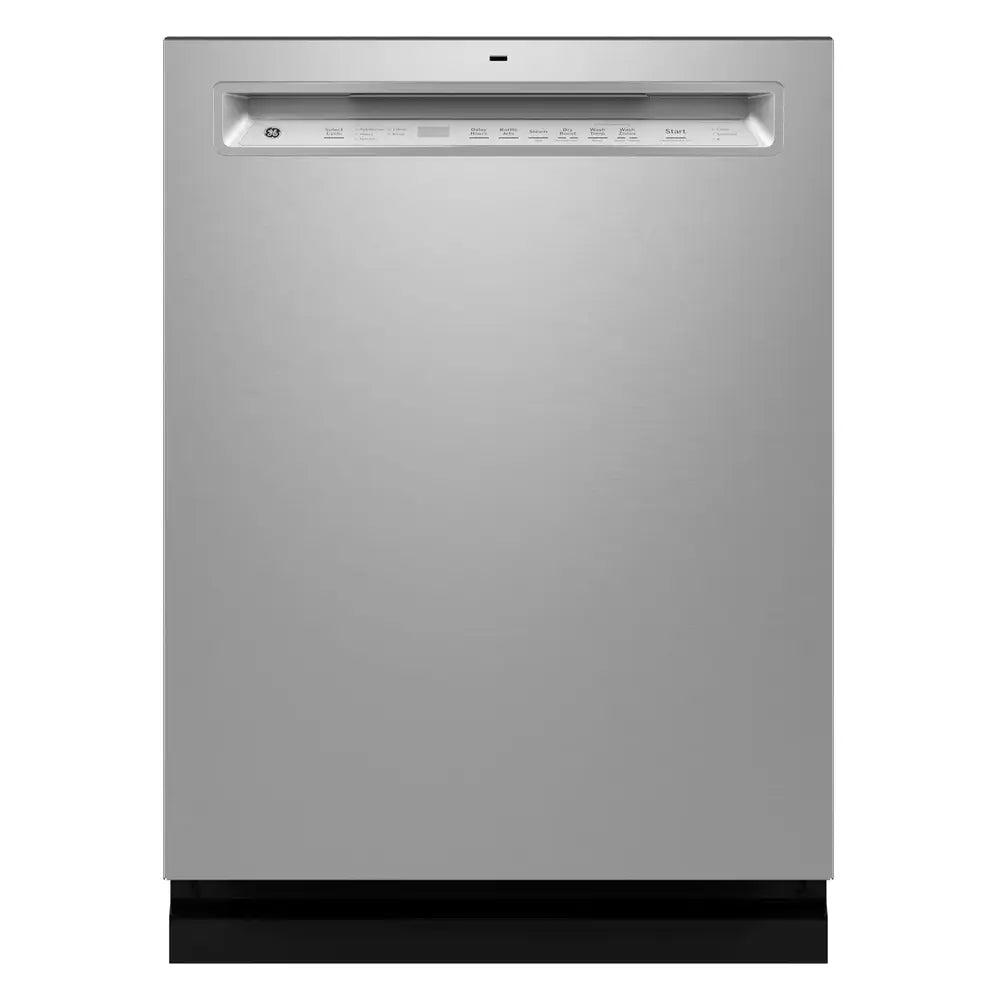 GE GE® ENERGY STAR® Front Control with Stainless Steel Interior Dishwasher with San