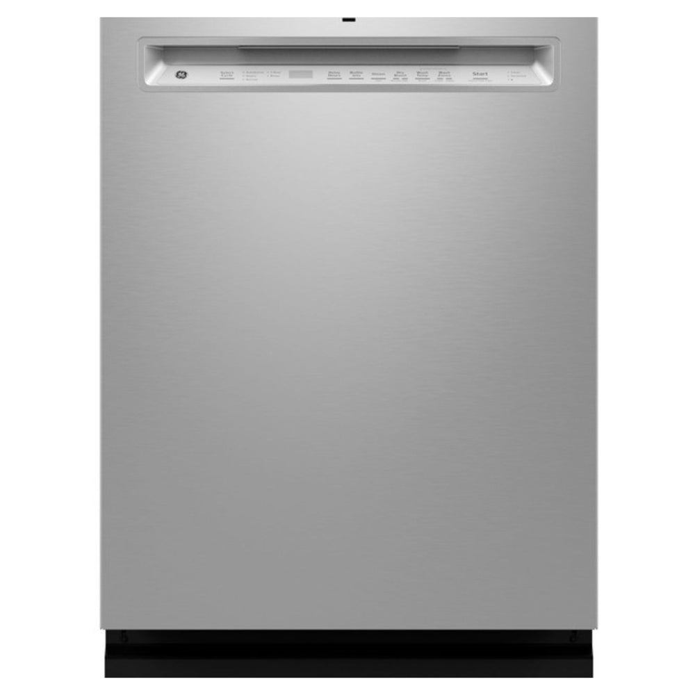 GE GE® ENERGY STAR® Front Control with Stainless Steel Interior Dishwasher with San