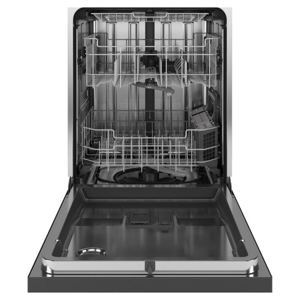 GE GE® ENERGY STAR® Front Control with Stainless Steel Interior Dishwasher with San