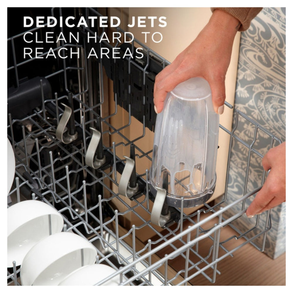 GE GE® ENERGY STAR® Front Control with Stainless Steel Interior Dishwasher with San