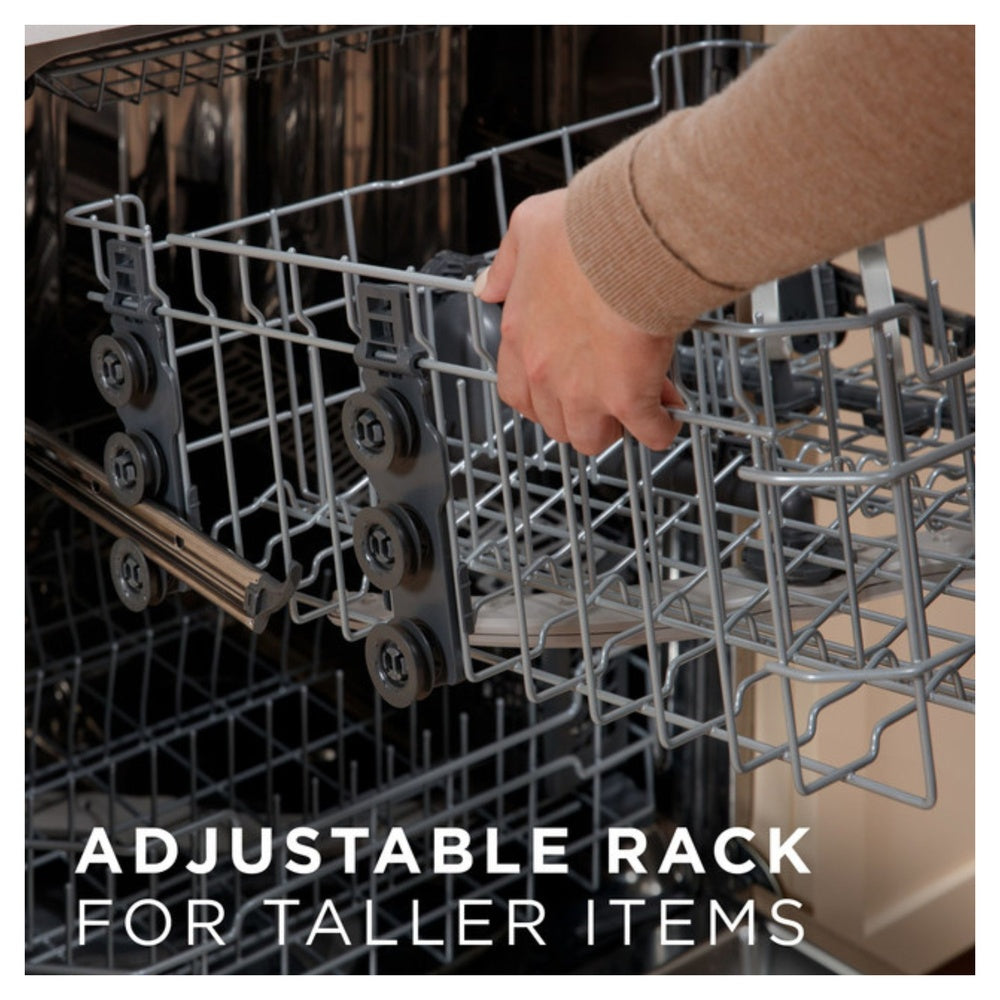 GE GE® ENERGY STAR® Front Control with Stainless Steel Interior Dishwasher with San