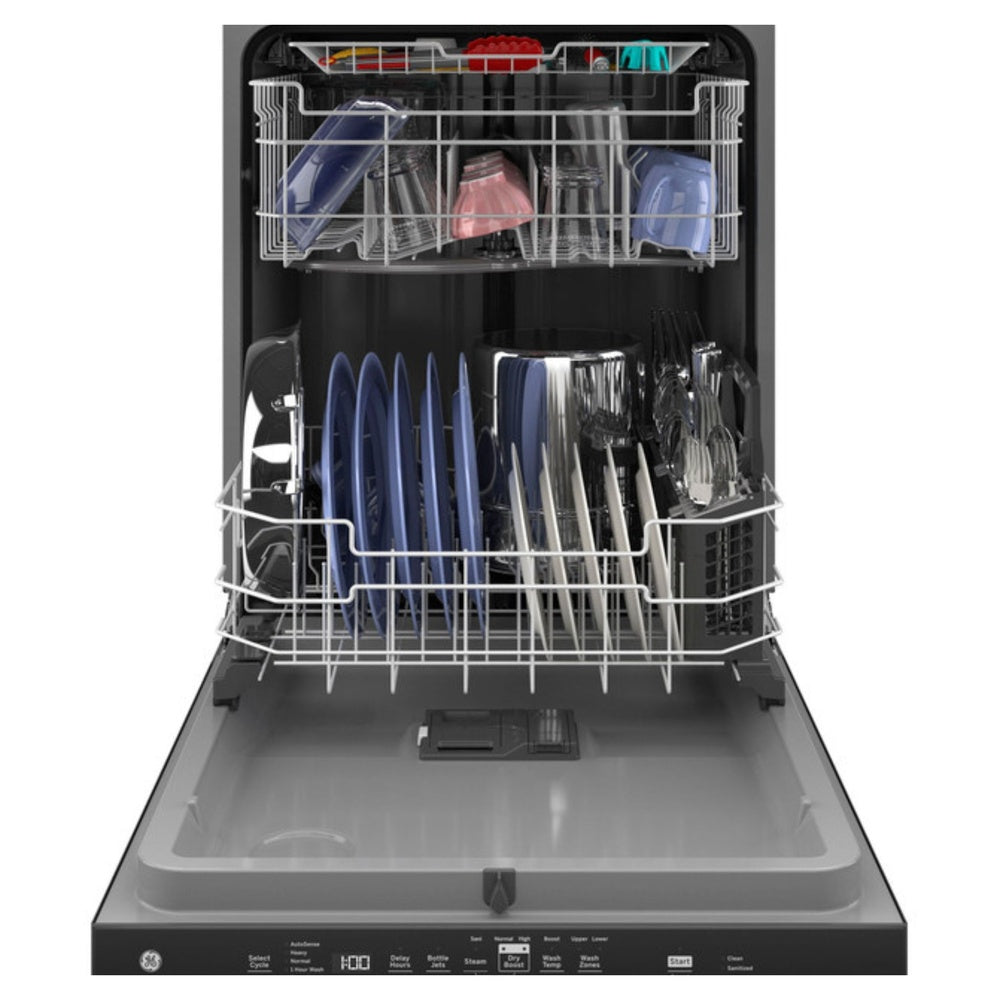 GE GE® ENERGY STAR® Top Control with Plastic Interior Dishwasher with Sanitize Cycl