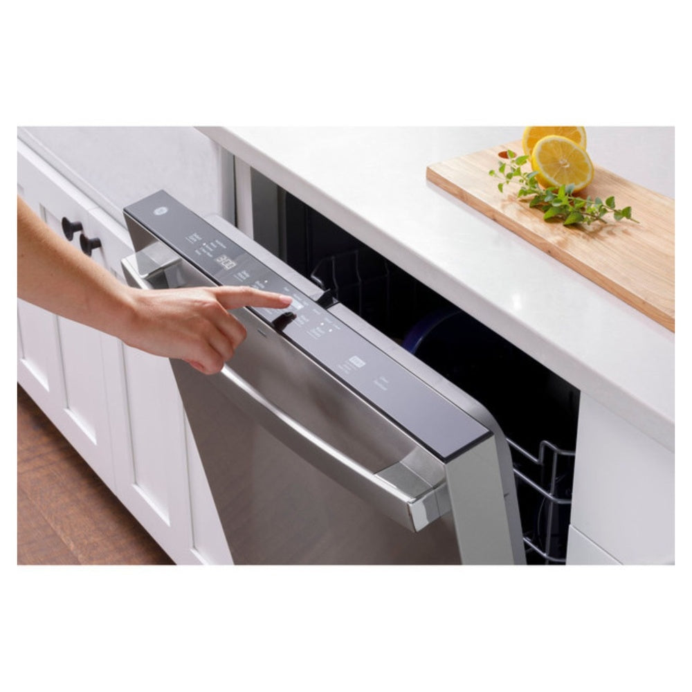 GE GE® ENERGY STAR® Top Control with Plastic Interior Dishwasher with Sanitize Cycl