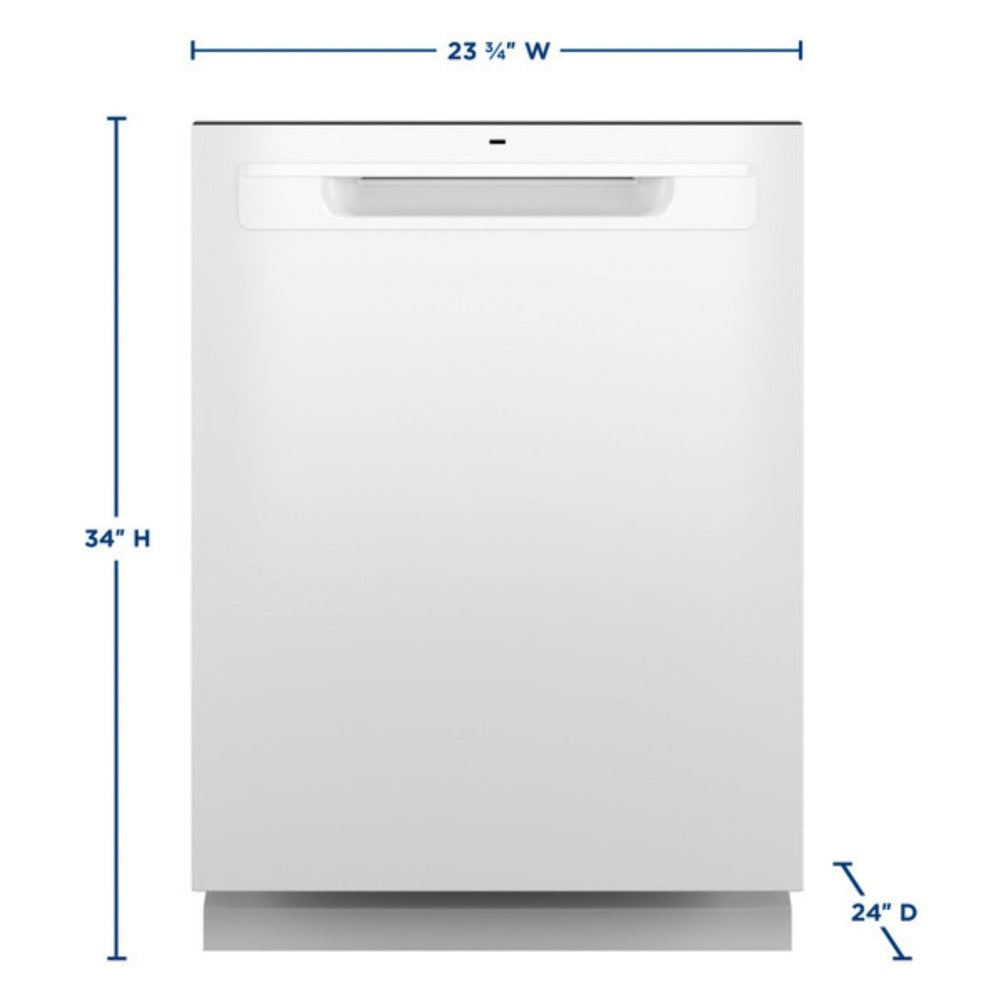 GE GE® ENERGY STAR® Top Control with Stainless Steel Interior Dishwasher with Sanit