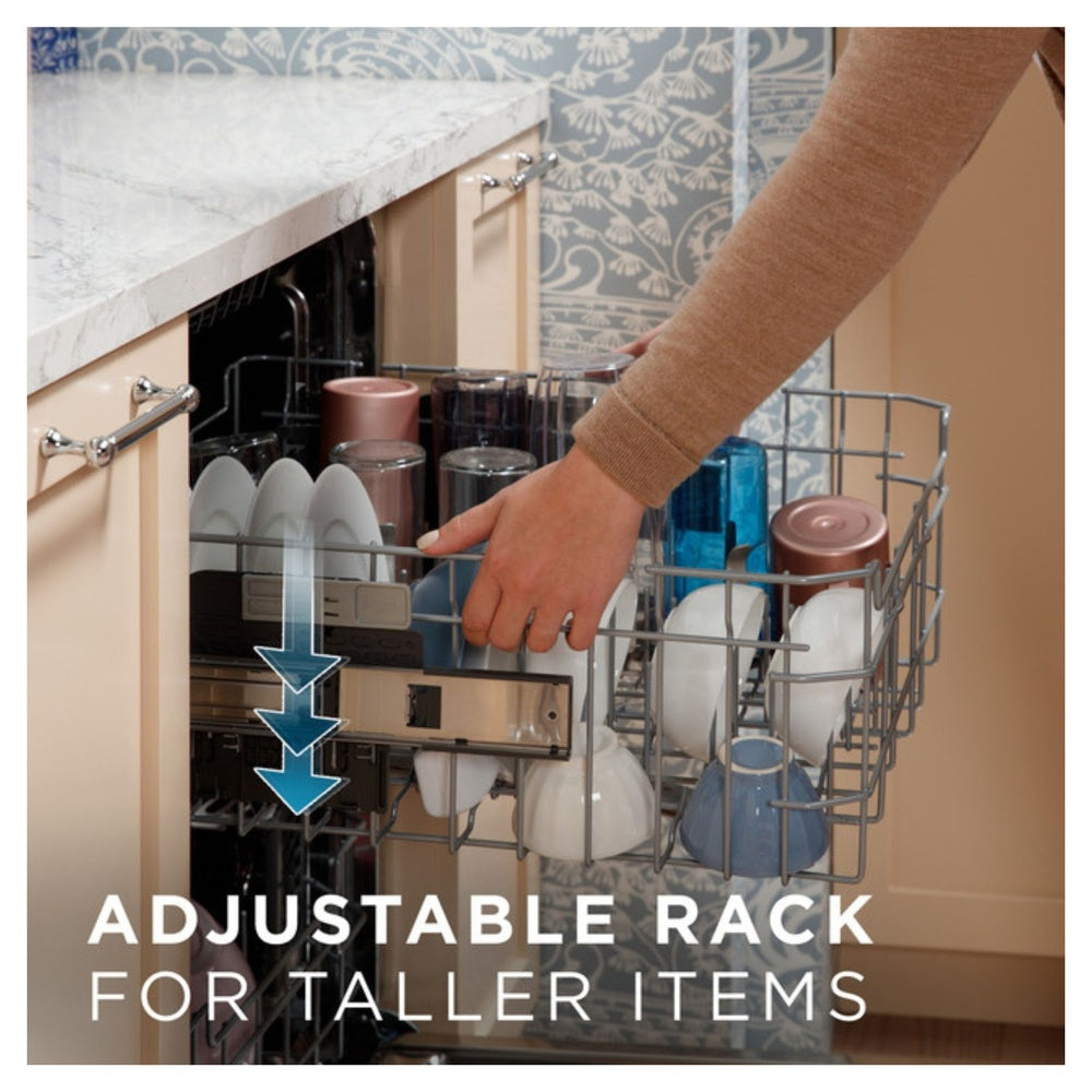 GE GE® ENERGY STAR® Top Control with Stainless Steel Interior Dishwasher with Sanit